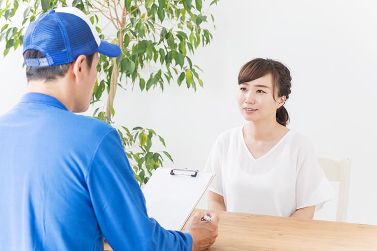 金庫処分の作業を行う前のお打合せ